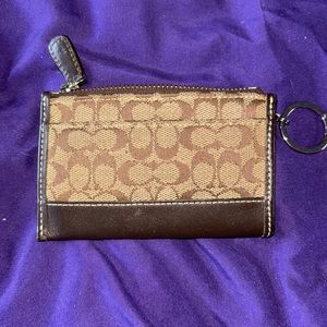 Coach keychain change purse/card holder